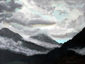 "Tara Canyon" - akryl på lærred, 60 x 80
