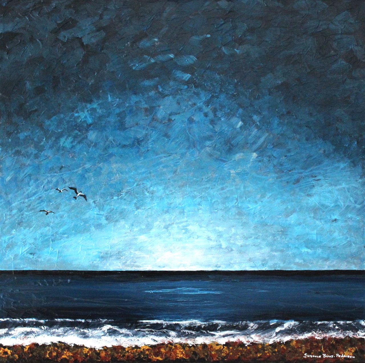 "Et sted" - akryl på lærred, 50 x 50