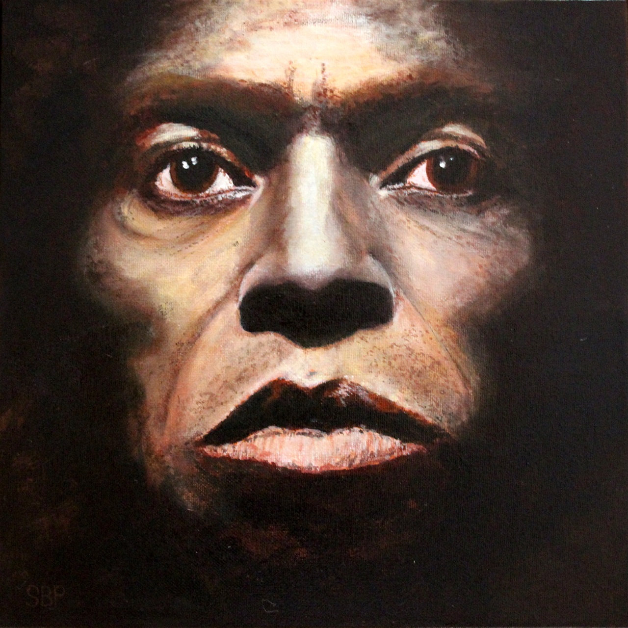 "Tutu" - akryl på lærred, 30 x 30